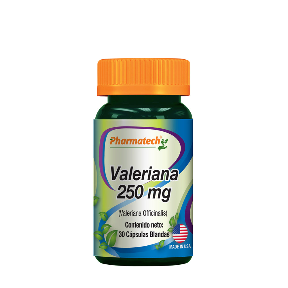 Valeriana de 250 mg, 30 Capsulas Blandas