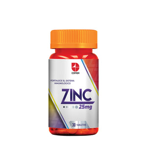 Zinc 25 mg x 30 Tabletas